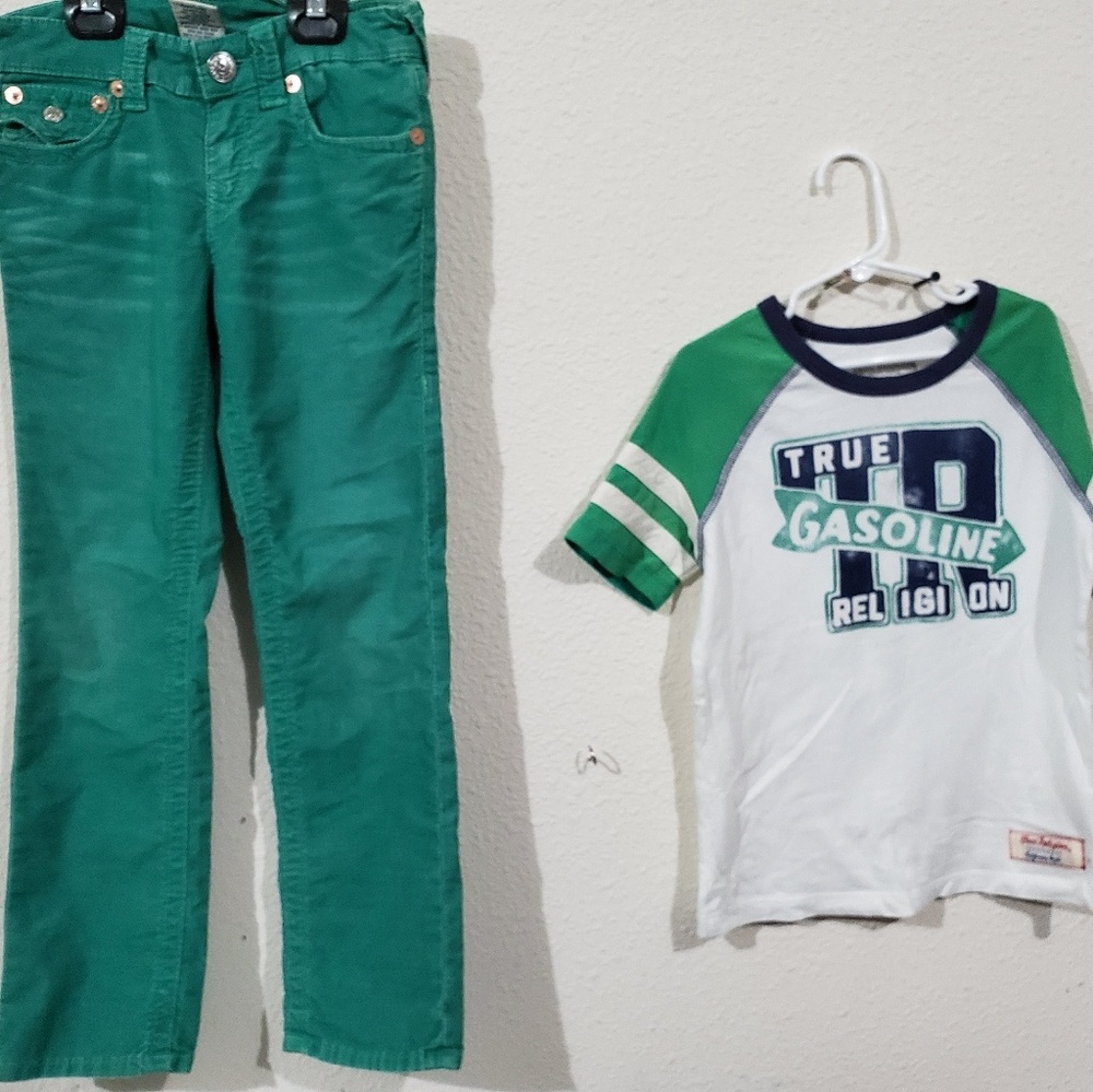 Boys size 7 True Religion outfit